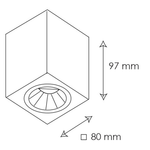 BPM 8016 GU 10 230V lampa sufitowa