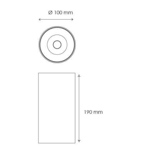 Butup 9051.02 LED Lampa sufitowa  BPM czarny półmatowy