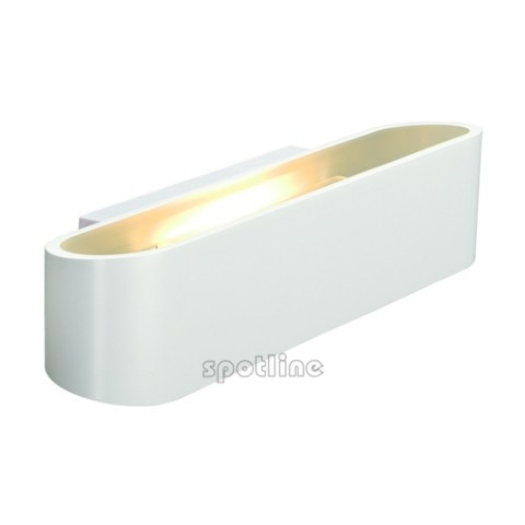 OSSA 300 LED ścienna, owalna, biała , R7s 118mm, max. 120W, up/down  - Lampa Kinkiet Spotline 151411