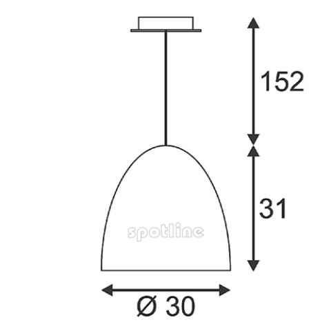 Para Cone 30 miedź szczotkowana - lampa wisząca Spotline 133019