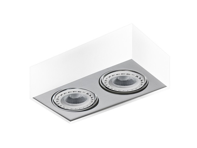 Lampa Plafon PAULO 2 White GM4203 WH/ALU 12 V  - Lampa sufitowa  Plafon Azzardo