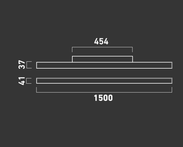 Thiny Slim+ K 150 W - Kinkiet LED 2700K 150cm Chors
