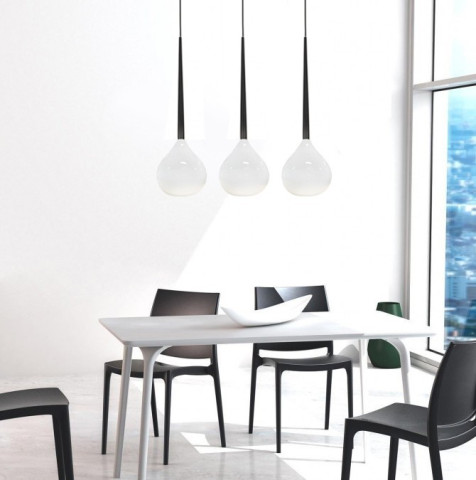 Aga 3 MD1289-3 WH biała - Lampa Wisząca czarna Azzardo