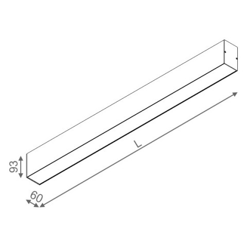 SET TRU 170 LED kinkiet AQForm - Kinkiet nad lustro prosta forma listwa LED (24243)