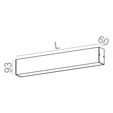 SET TRU 198 LED kinkiet AQForm - Kinkiet nad lustro prosta forma listwa LED (24245)