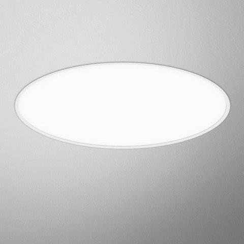 BIG SIZE next round 124 LED A wpuszczany AQForm 30154 - Duży okrągły plafon wpuszczany LED z regulacją mocy 