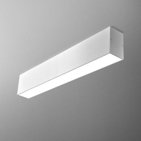 SET TRU 57 LED hermetic L natynkowy AQForm 40082 - Lampa sufitowa IP44 prosta forma belka listwa LED