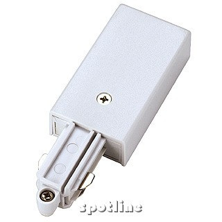 Zasilacz do szyny 1 - fazowej, uziemienie z lewej, biały - Spotline 143031