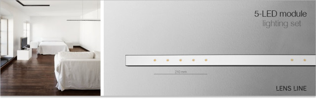 LENS LINE 149 BV LED NW section zwieszany (3000K)  - Lampa wisząca Aquaform (50285BV-02)