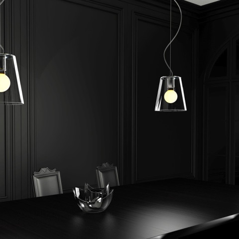 BABU 22 wisząca  - Lampa Wisząca szkło przezroczyste Rendl light studio R11831