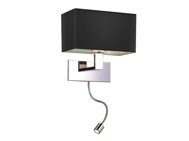 MARTENS WALL LED BLACK MB2251-B-LED-R BK - Kinkiet do czytania Azzardo