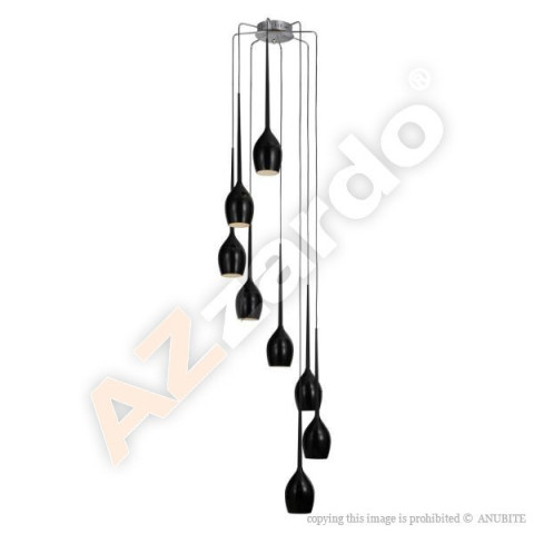 Lampa wisząca IZZA 8 BLACK AZzardo 