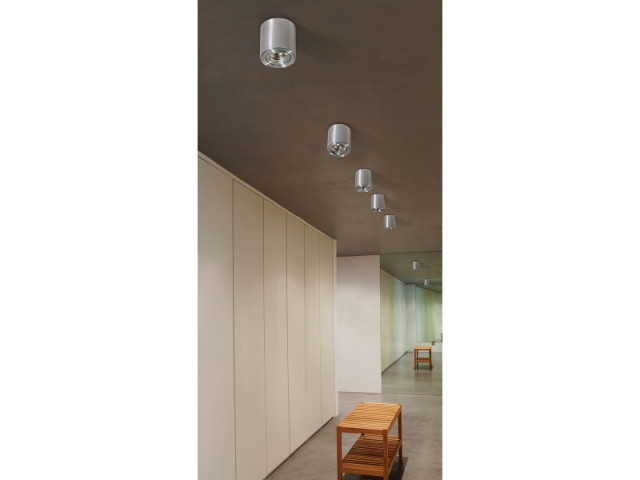 MINI BROSS ALU - Lampa sufitowa Plafon  Azzardo GM4000 ALU