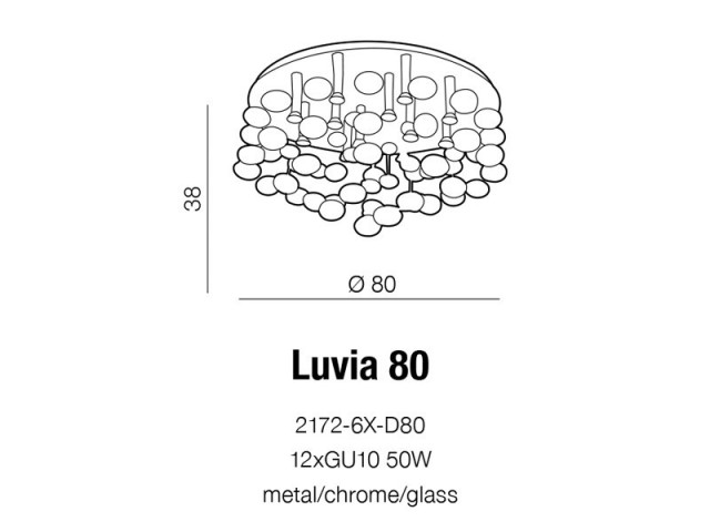 LUVIA 80 - Lampa Wisząca Azzardo