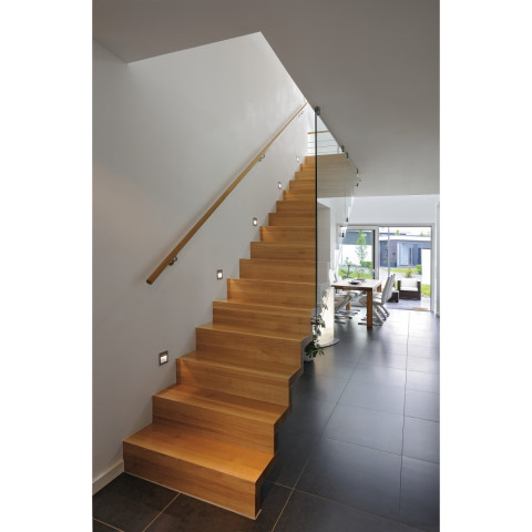 Frame Curve LED, srebrnoszara, 3000K - Lampa schodowa Spotline 111292