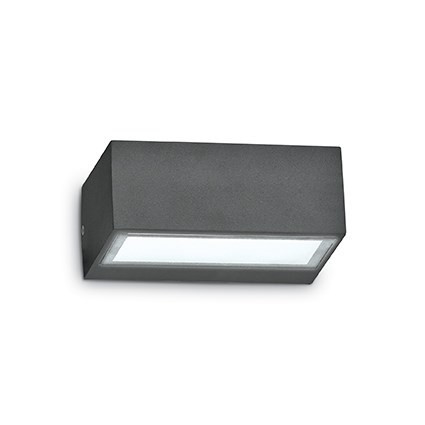 TWIN AP1 Antracyt  - Kinkiet zewnętrzny lampa ścienna na elewacje  Ideal Lux  115368