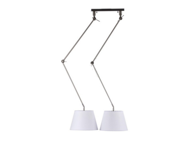 ADAM 2S WHITE PENDANT MD2299-2S WH  Lampa sufitowa na wysięgniku z ruchomym ramieniem Azzardo 2