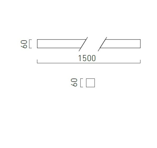 ACCENT ON 150 N (4000K) CHORS |Lampa natynkowa sufitowa profil 150cm LED