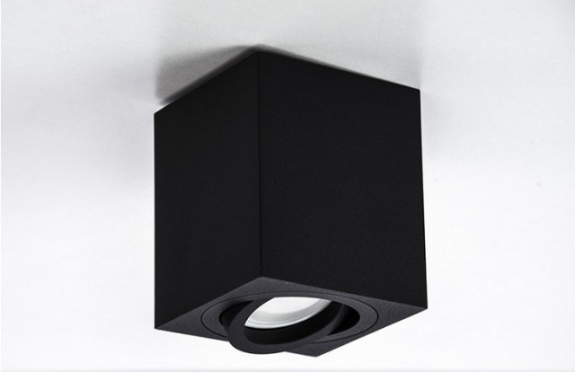 BPM 5018.01 Kup GU10 230V Lampa sufitowa kwadrat  czarny półmat