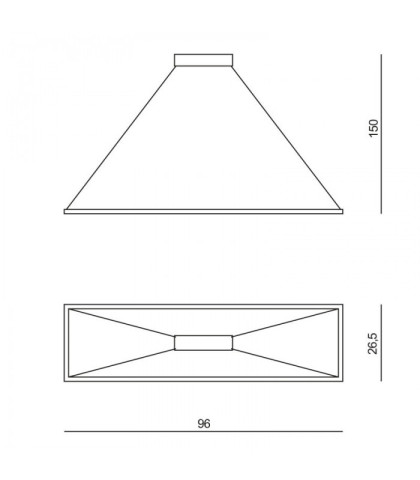 EDO LED Żyrandol mały - Lampa wisząca Ramko 67029
