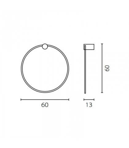 Echo koło kinkiet 60 Ramko 67944