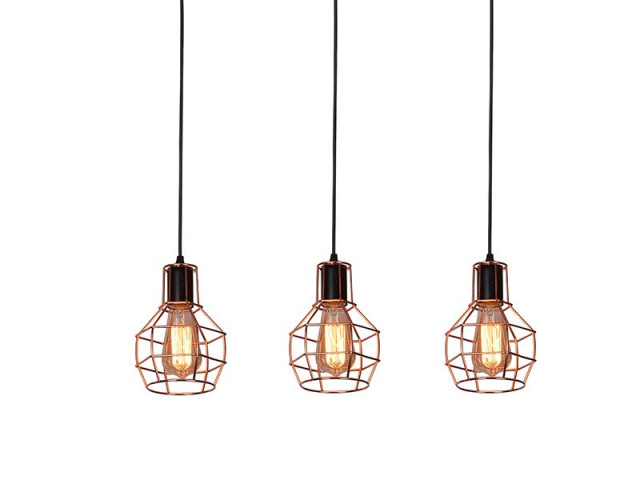 CARRON 3 LINE Azzardo  Lampa wisząca industrialna Azzardo MD50148-3L