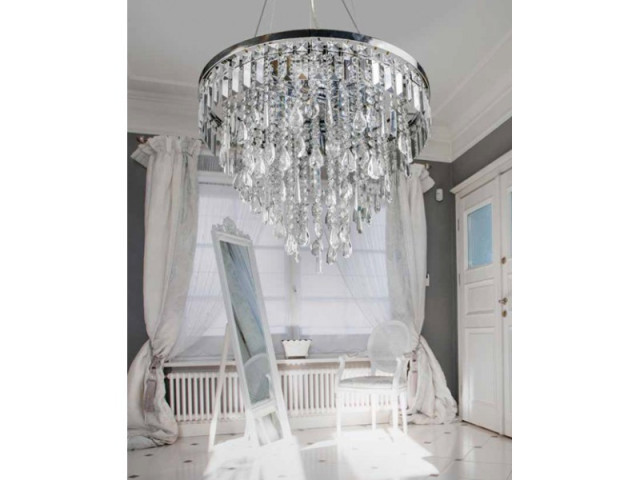 KALABRIA PENDANT Azzardo Lampa wisząca glamour kryształki DEL-3872-6P