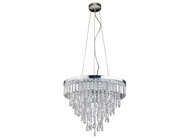 KALABRIA PENDANT Azzardo Lampa wisząca glamour kryształki DEL-3872-6P