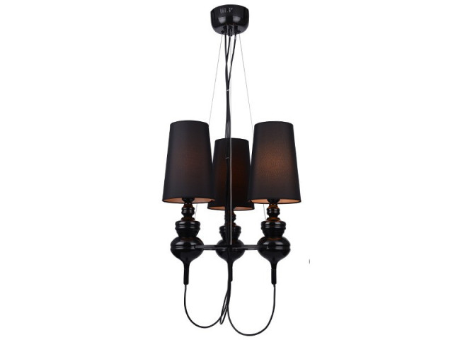 BAROCO 3 PENDANT - Lampa Wisząca AZzardo AD-7121S-3BK