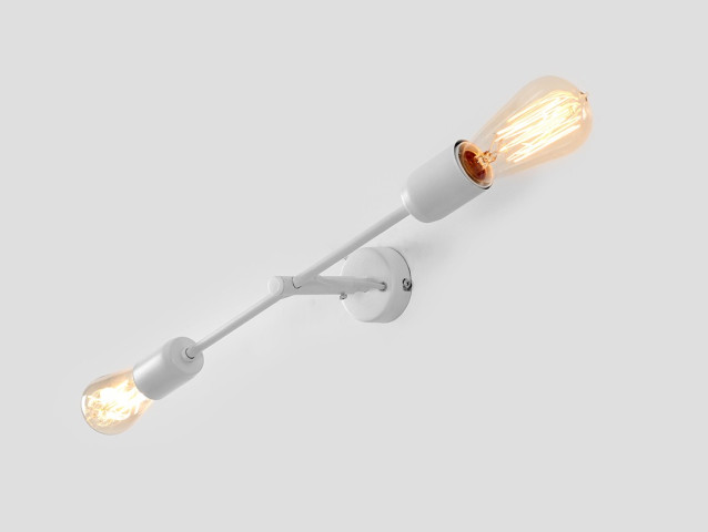 TWIGO WALL 2 S – biały - Lampa  Kinkiet industrialny Customform
