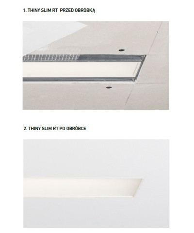 THINY SLIM RT 30 W (2700K) Chors - Lampa LED sufitowa wpuszczana bezramkowa,  do zabudowy, linia świetlna LED 22.3106.9x6.