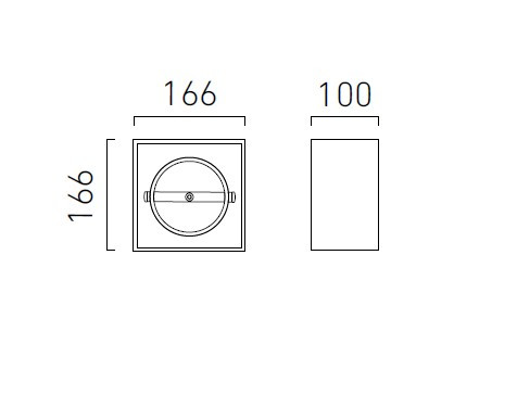 BOX L11 W TRIAC (2700K) Chors - Oprawa natynkowa sufitowa LED Chors reflektor 02.1104.D66.