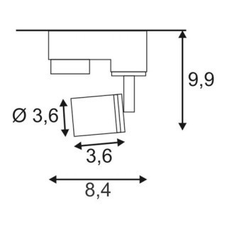 Puri biała 3-fazowa 153561 Spotline - Lampa do szynoprzewodu 3F
