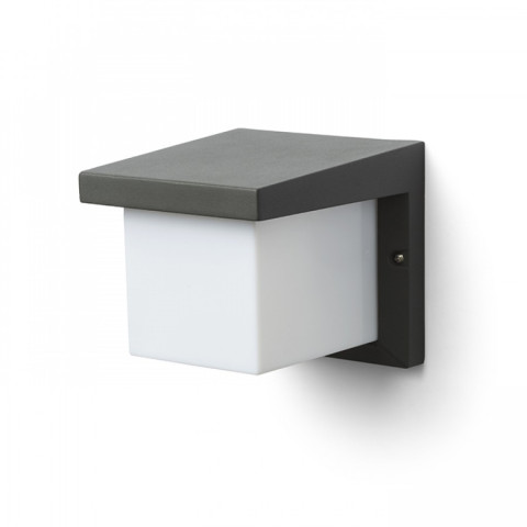 HIDE SQ ścienna antracyt 230V E27 13W IP44 R12560 - Kinkiet zewnętrzny na elewacje   Redlux  Rendl