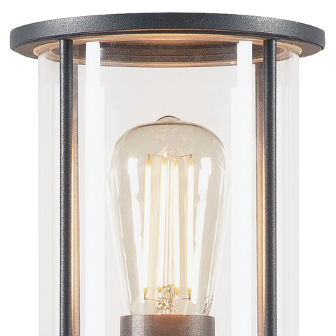 PHOTONIA Lampa stojąca, A60, okrągła, antracyt, przeź. szkło Spotline Lampa  zewnętrzna 232075  2