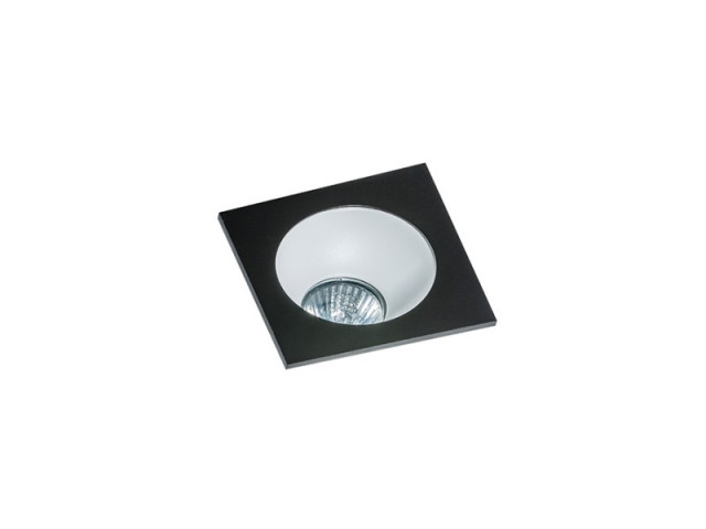 HUGO 1 DOWNLIGHT BLACK + odbłyśnik  - Oprawa wpuszczana techniczna Azzardo GM2118S ALU