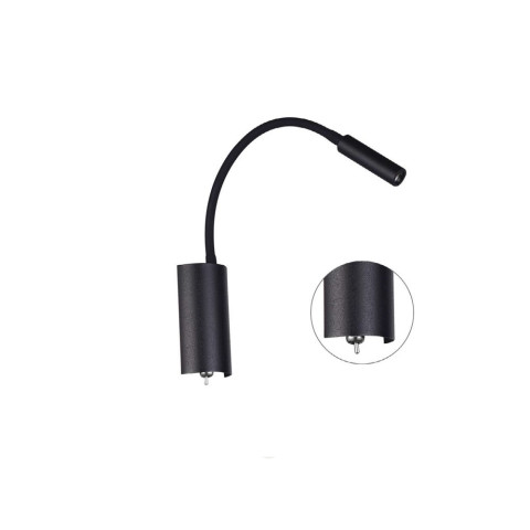 Nuto Nero Kinkiet LED do czytania czarny Orlicki Design