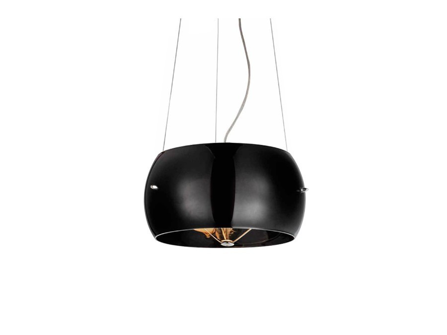 Cosmo (black) AZ0909 - Lampa wisząca szklana kula czarna Azzardo