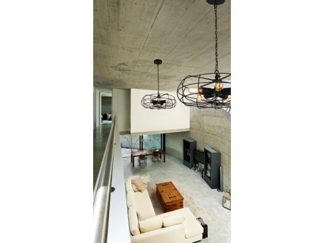 Lampa FAN PENDANT Azzardo Żyrandol Lampa wisząca  loftowa 2