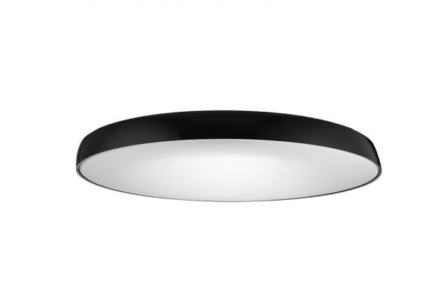 CORTONA 55 Czarny AZzardo - Lampa duży plafon LED okrągły