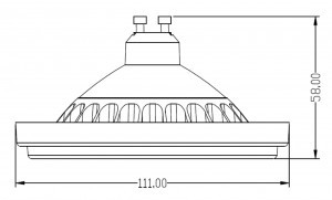 ŻARÓWKA OXYLED LEDSPOT ES111 SMD 12W 3000K   2