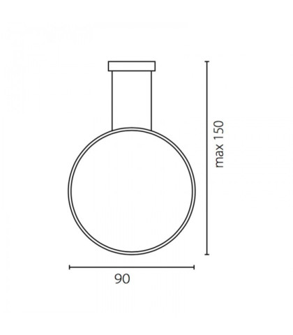 ECHO VERTICAL ŻYRANDOL 90 -  Lampa wisząca Ramko 67951 2
