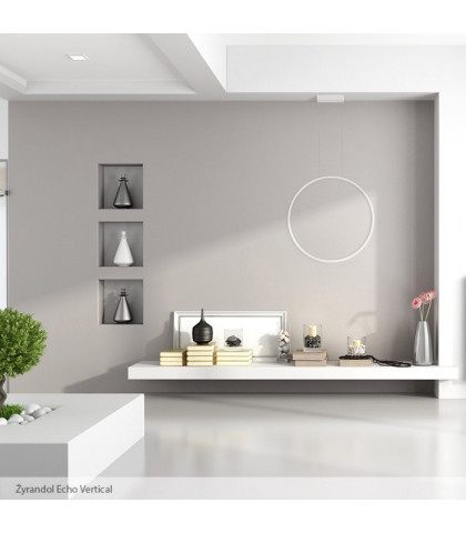 ECHO VERTICAL ŻYRANDOL 90 -  Lampa wisząca Ramko 67951 duża okrągła lampa LED