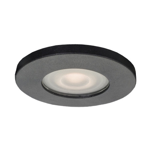 Lagos Oczko podtynkowe okrągłe nieruchome czarne IP65 Light Prestige Okragła szczelna hermetyczna 