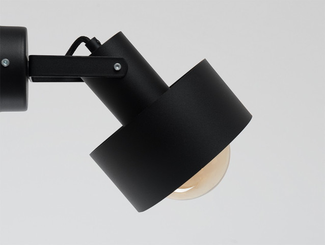 Lampa ścienna FAY WALL PLUS – czarny Customform kinkiet industrialny