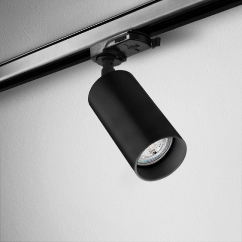 PET 230V Phase-Control track czarny mat Aqform  - Lampa Reflektor do szynoprzewodu 3fazowego 12548 tuba walec