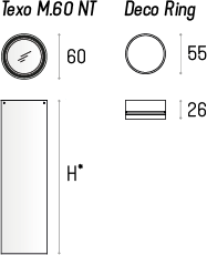 TEXO M.60 NT H300 | 7W GU10 LABRA 3.1960 - Lampa sufitowa tuba GU10 prosta forma downlight spot