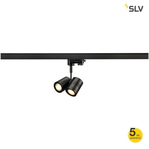 BIMA II, CZARNY, 2XGU10, MAX. 2X 50W, DO SYSTEMU 3 FAZOWEGO, REFLEKTOR Spotline 152230 2