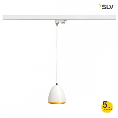 PARA CONE 14 lampa wisząca, okrągła, biały/złota, GU10, biały adapter do szyny Spotline reflektor do szyny 3fazowej projektor