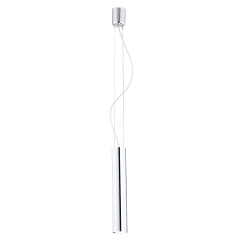 GOMERA 3628 ARGON Nowoczesna stalowa lampa wisząca chrom tuba styl glamour